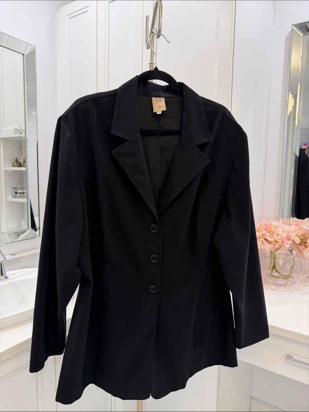 Women's Black Tailored Blazer Jacket